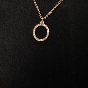 Set of two dainty necklaces. Gold toned